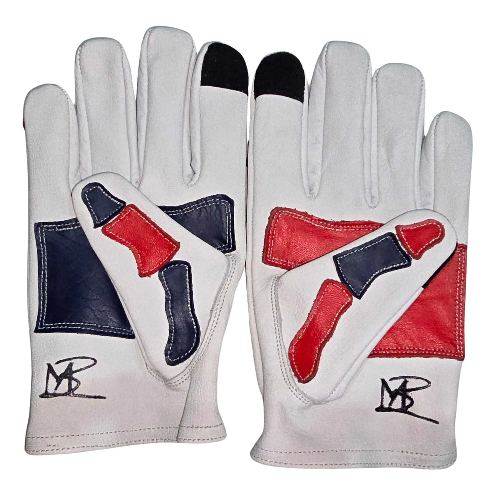 D6USA | Old Glory Leather Glove | Skeleton | Limited Edition, Gloves