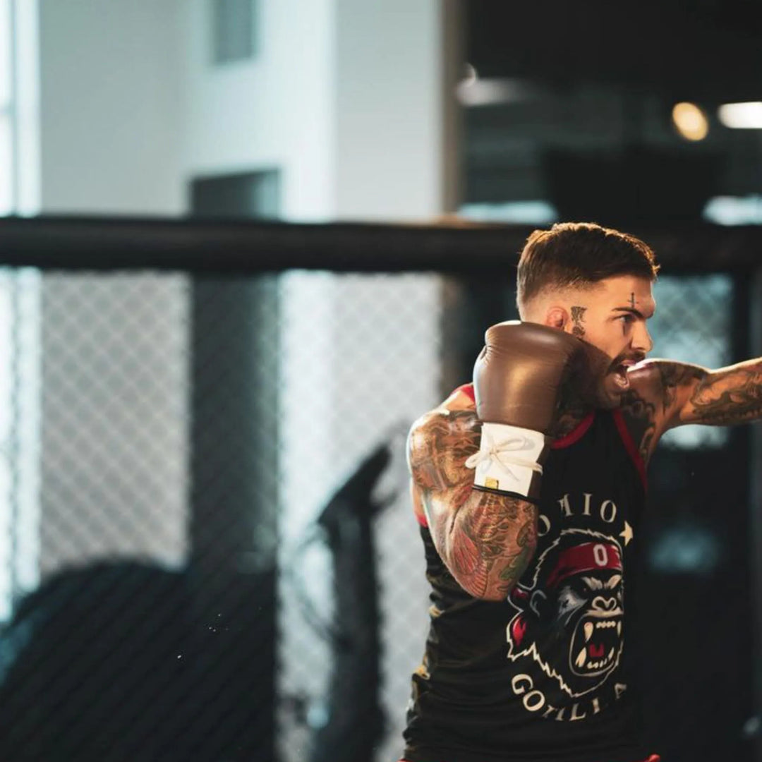 Cody Garbrandt Leather Boxing Gloves Maroon Bell UFC Champion