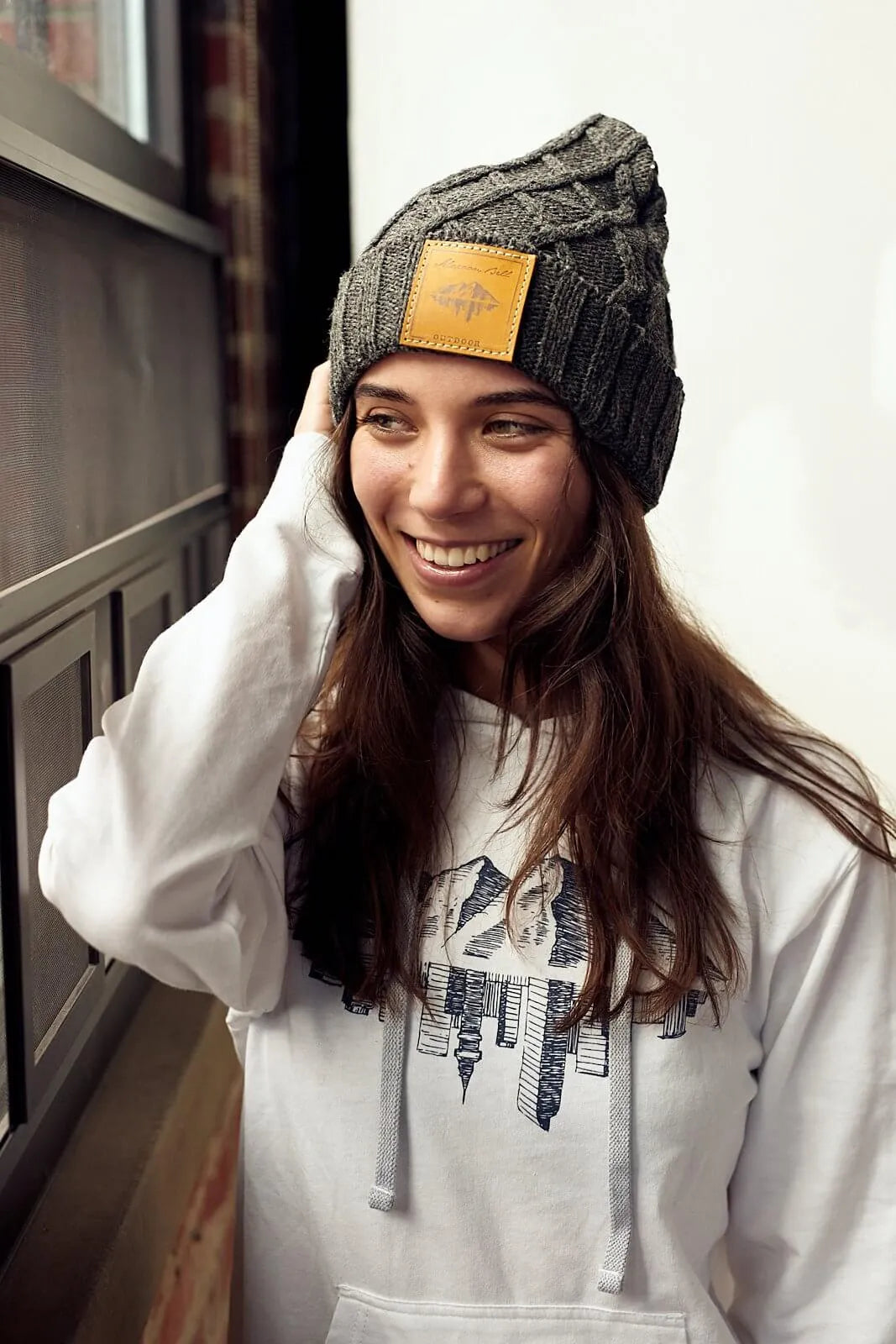 Beanie | Ribbed Knit Wool | Fleece Lined | Maroon Bell Outdoor®