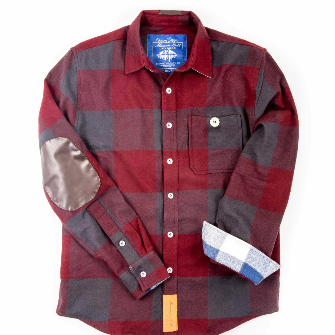 Campfire Flannel Shirt | Burgundy James