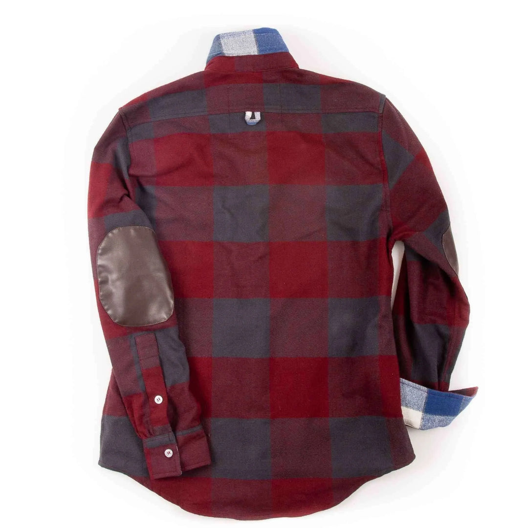 Campfire Flannel Shirt | Burgundy James