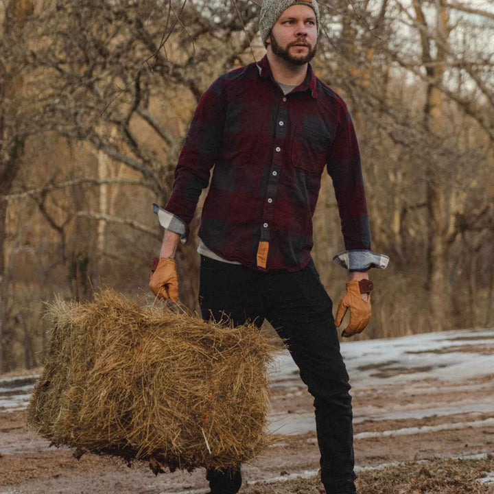 Campfire Flannel Shirt | Burgundy James