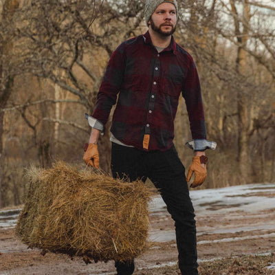 Campfire Flannel Shirt | Burgundy James