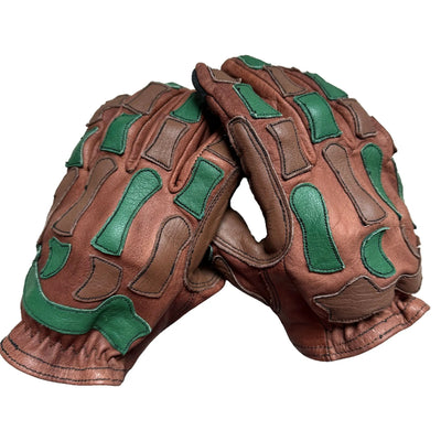 D7PB - Platte Basin Leather Hunting Glove - Retro Camouflage, Gloves