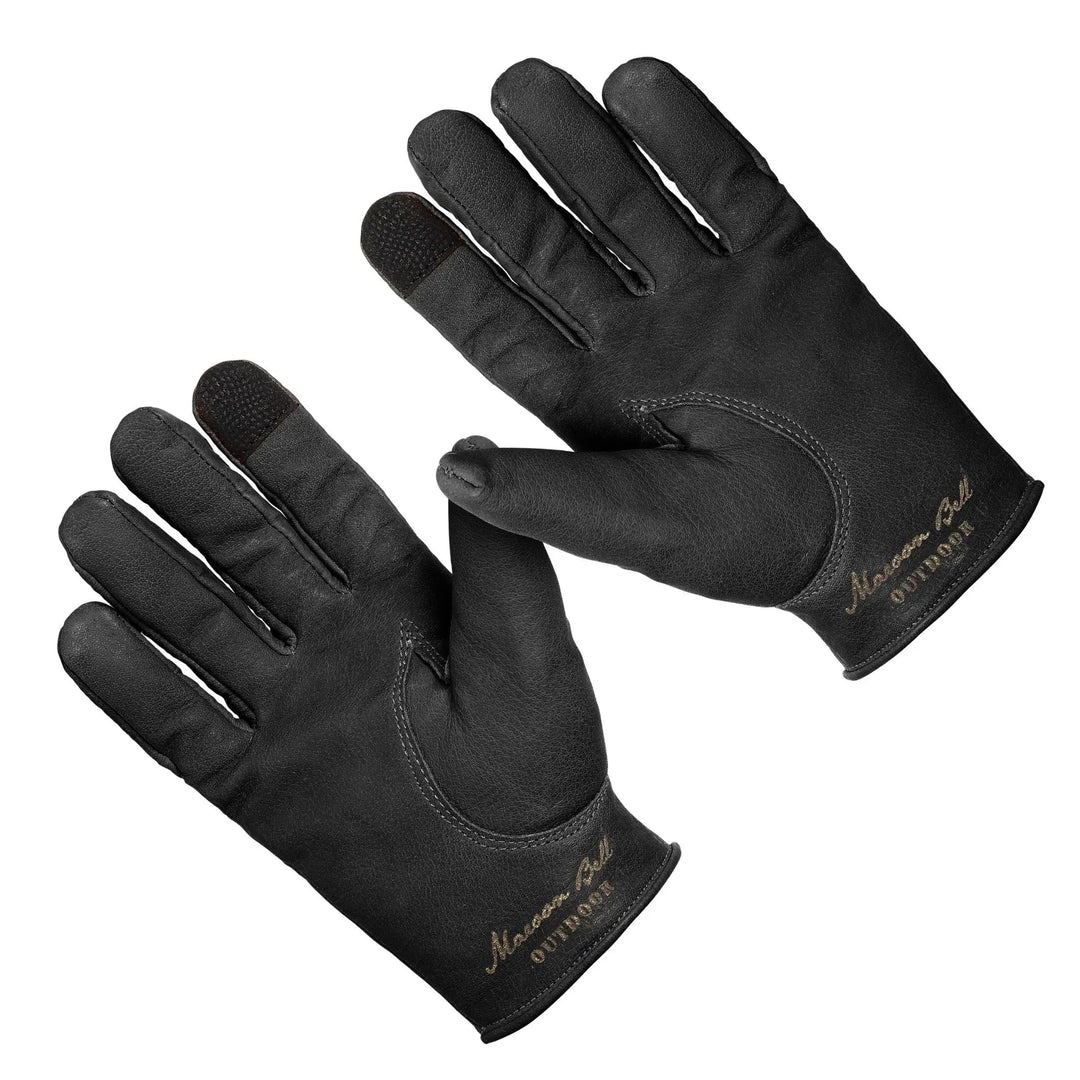 Buffalo Leather Gloves - Pitch Black