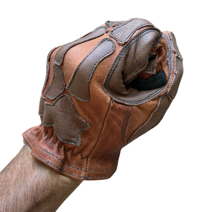 D7 Special - Buffalo Leather Skeleton Glove - Kevlar Threaded