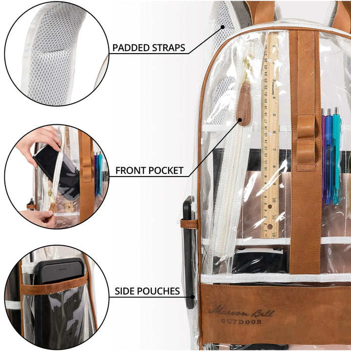 The Clear Backpack: by Maroon Bell Outdoor