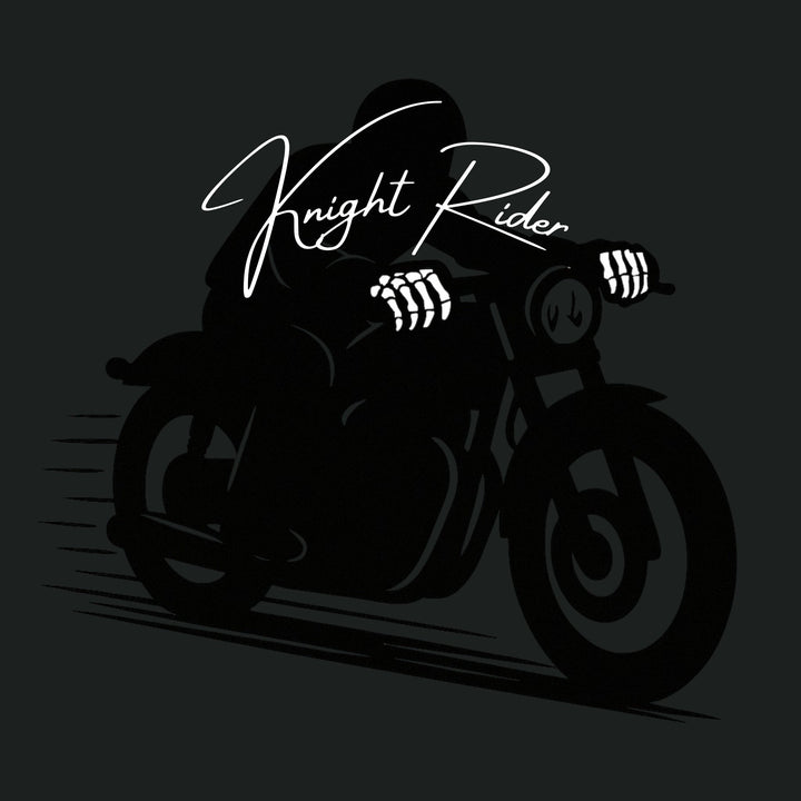 Knight Rider | Reflective Skeleton Leather Gloves | Black High Reflective