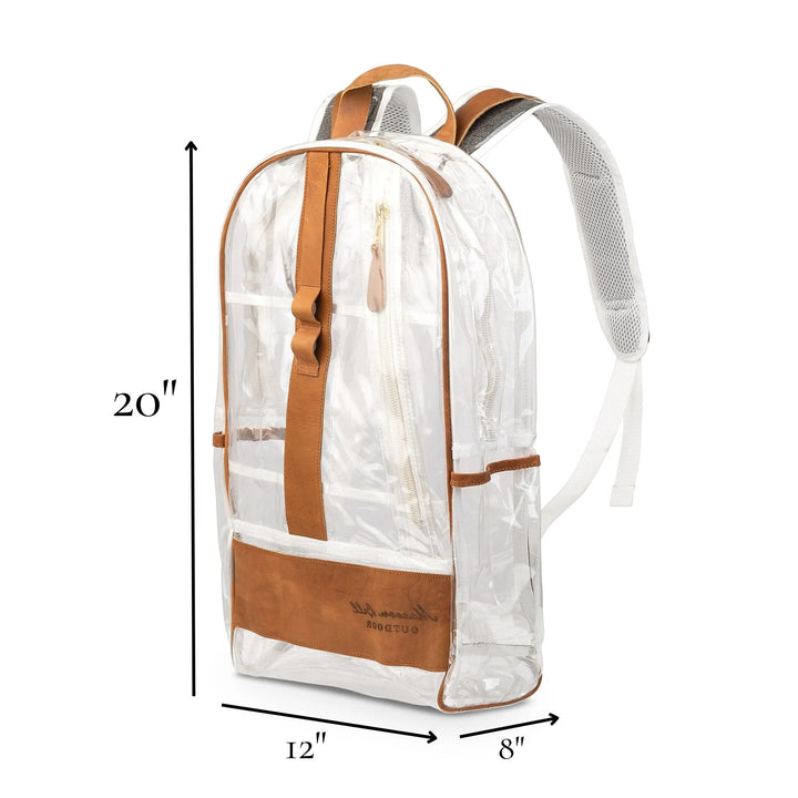 The Clear Backpack: by Maroon Bell Outdoor