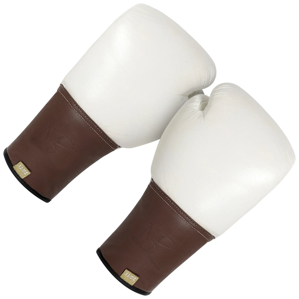 THE POP - Laced Up Water Buffalo Boxing Glove - White