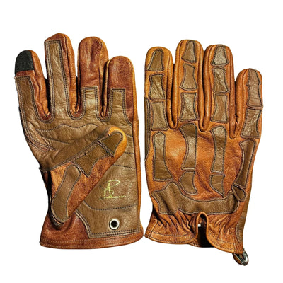 D7 Special - Buffalo Leather Skeleton Glove - Kevlar Threaded