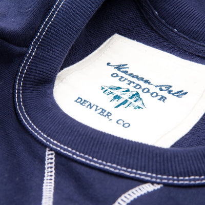 The Doc - Vintage Crew Neck Sweatshirt - Navy Blue