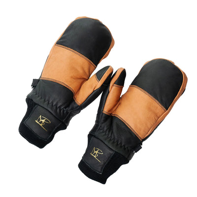 5280 Water Buffalo Leather Mitten - Black