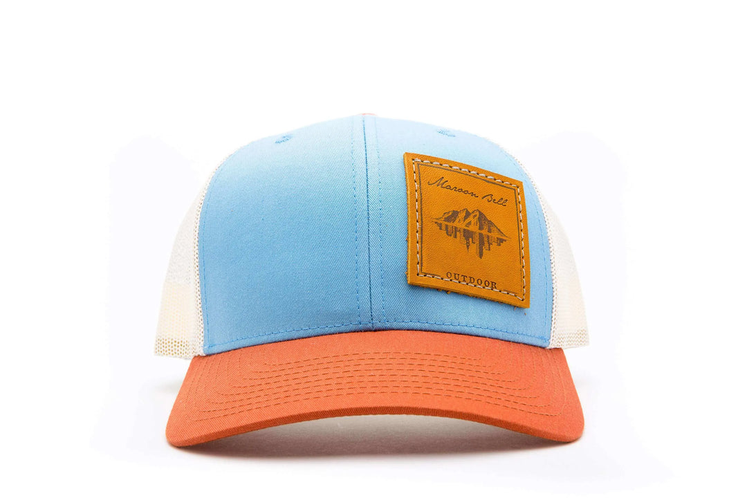 5280 Trucker Hat with Offset Leather Patch