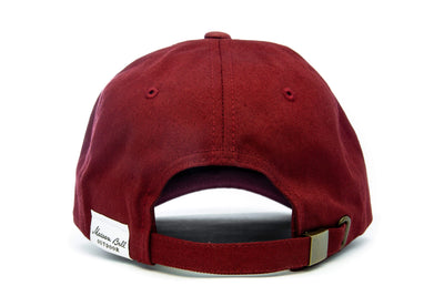 Urban Hiking Hat - Maroon with Leather Patch Hats Maroon Bell Outdoor 