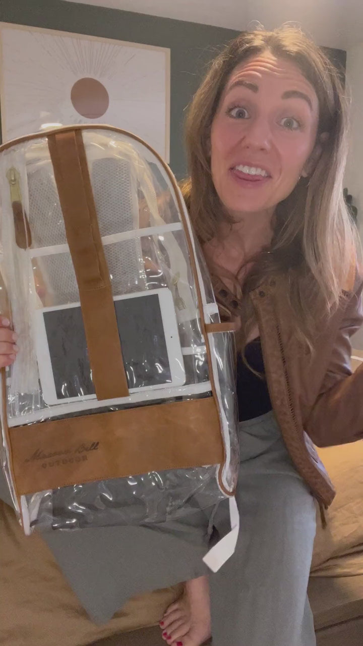 The Clear Backpack: by Maroon Bell Outdoor